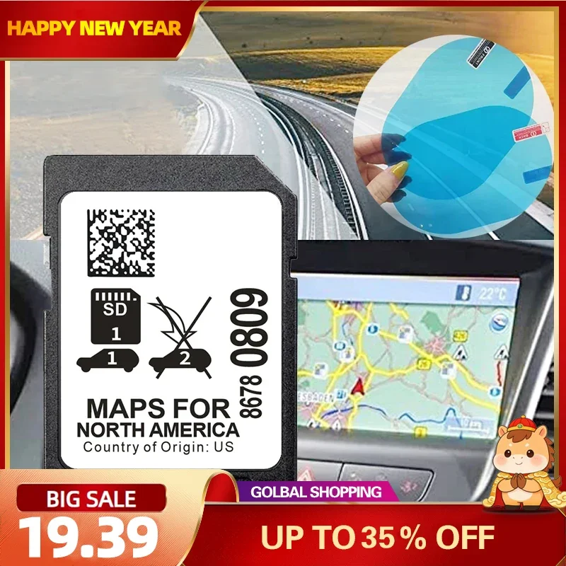 

GPS 8GB Navi Card Navigation for GM 8678-0809 System 2023 USA CAN MEX Maps for Cadillac CT5 Car Sat Nav SD Card