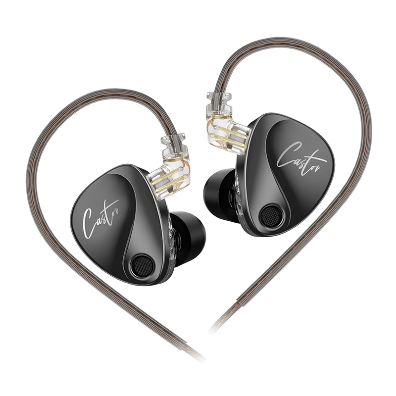 NIEUWE KZ Castor In Ear HiFi Oortelefoon 2DD Dynamische High-end Afstembare evenwichtige armatuur Oortelefoon Monitor Hoofdtelefoon Annuleren Oordopjes