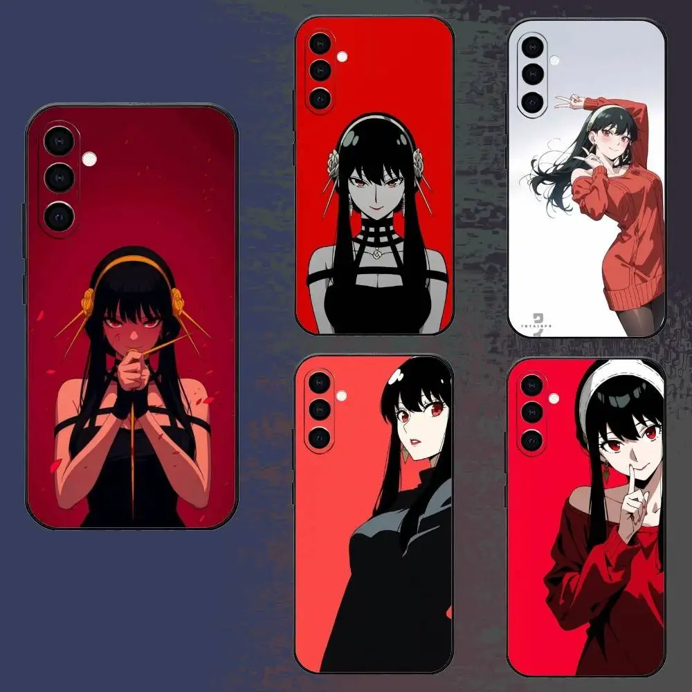 

S-Spy Family Yor F-Forger Phone Case For Samsung Galaxy A73,A72,A71,A70,A52,A51 Others Soft Black Cover