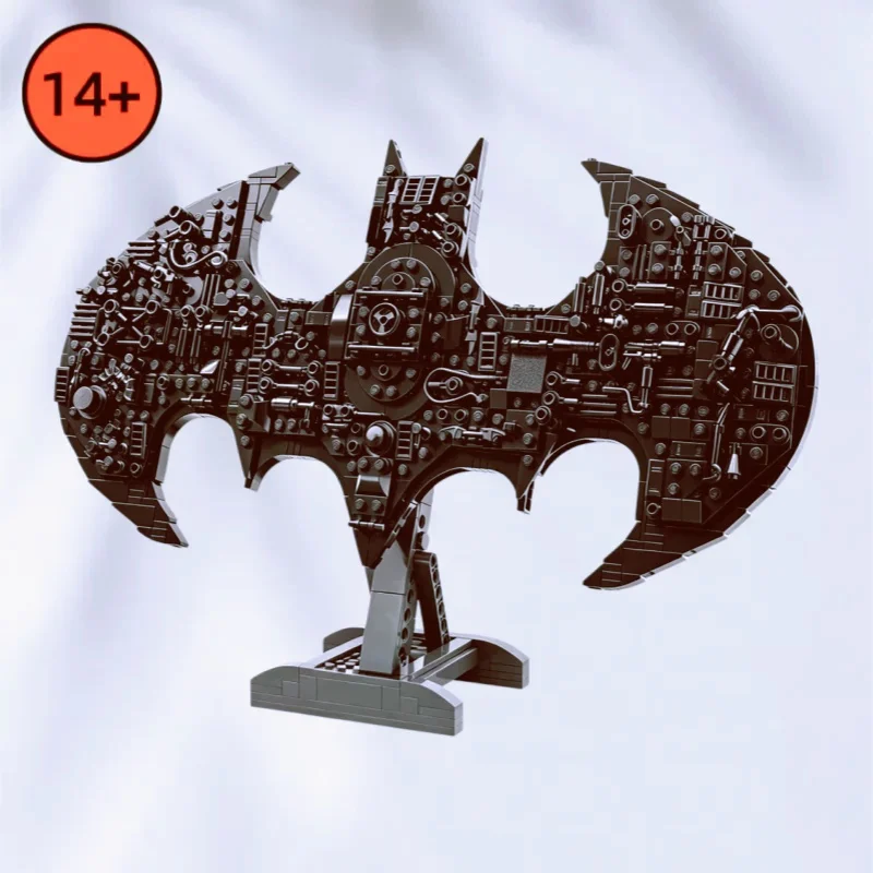 3D Wall Display Model 76330 Super Hero Mask Emblem Blocks 678PCS DIY Assembly Toys Practical STEM Gifts for Adults Birthday