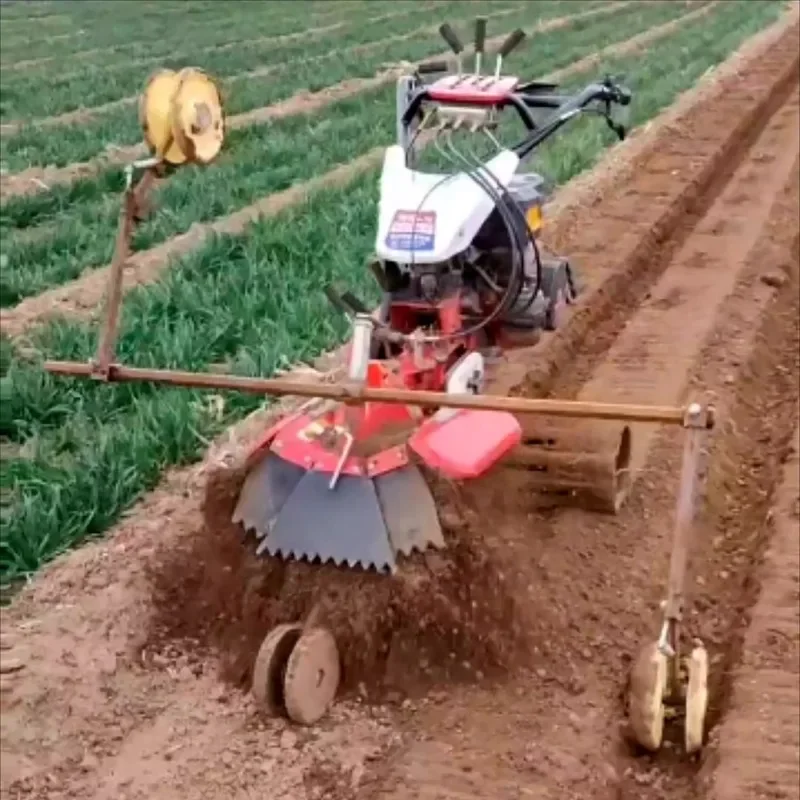 pastoral management ridge backfill green onion potato ginger sugarcane orchard ditching and soil cultivation machine