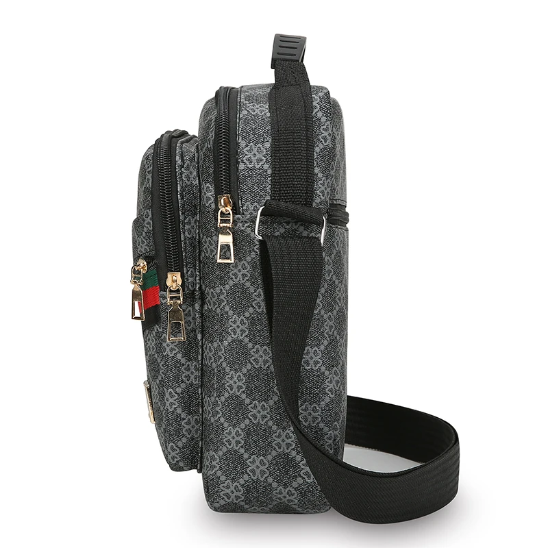 Men's Crossbody Bag Multi-Layer Large Capacity Waterproof Oxford Casual Business Shoulder Sling Messenger for TravelDailyCommute image 5