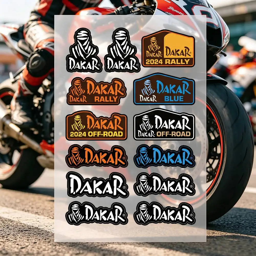 D-Dakar Rally Motorcycle Stickers Car Body Vinyl Stickers Laptop Wall Decals Car Modification Accessories view 2
