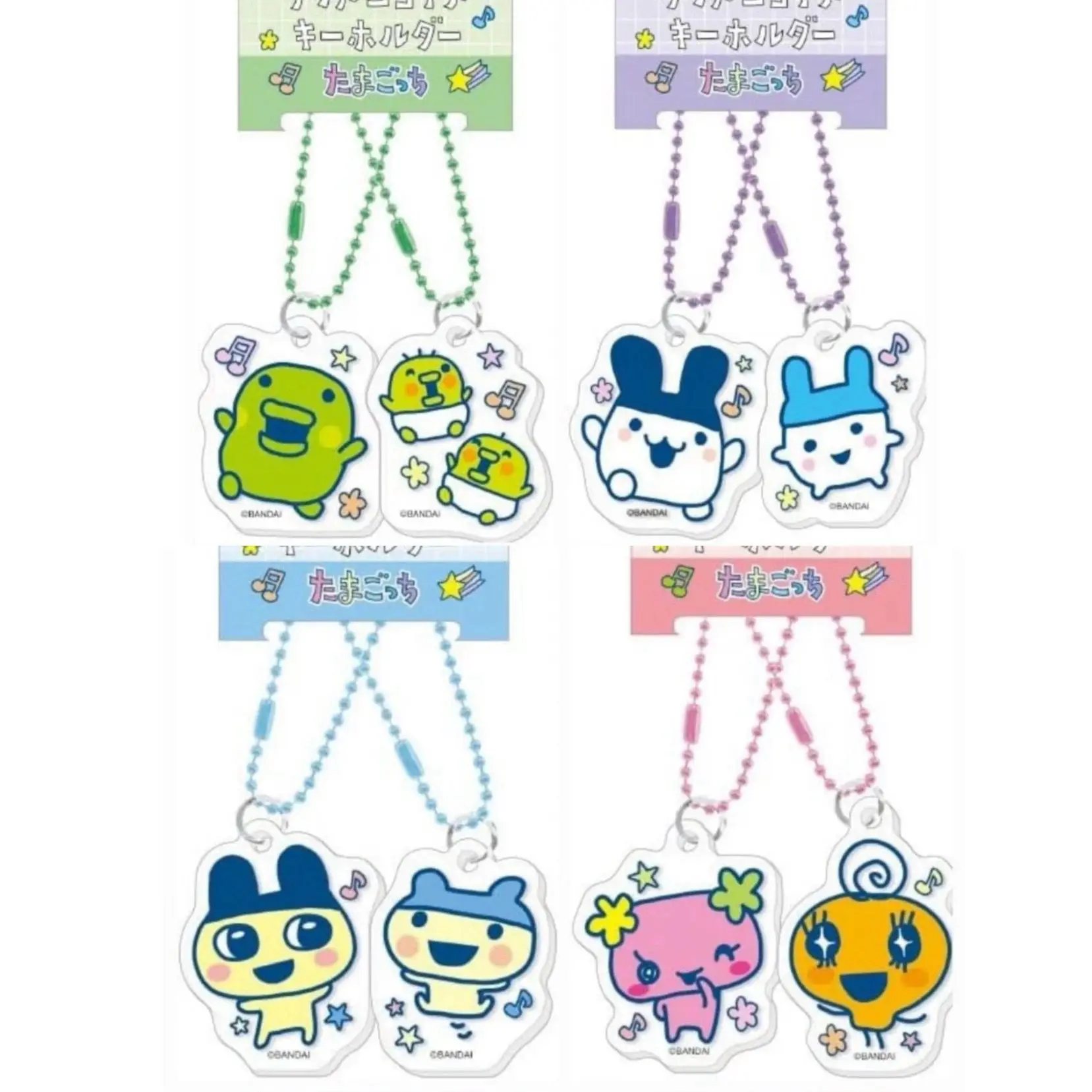 Niedliche Acryl-Schlüsselanhänger im Tamagotchi-Anime-Stil, Hübsche Mädchenhafte Taschenanhänger-Dekorationen