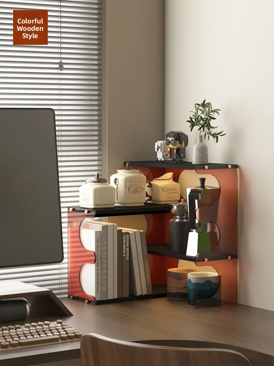 

Настольный органайзер для офиса, угловой держатель для мелочей, подставка для книг, подставка для чашек, органайзер для косметики...