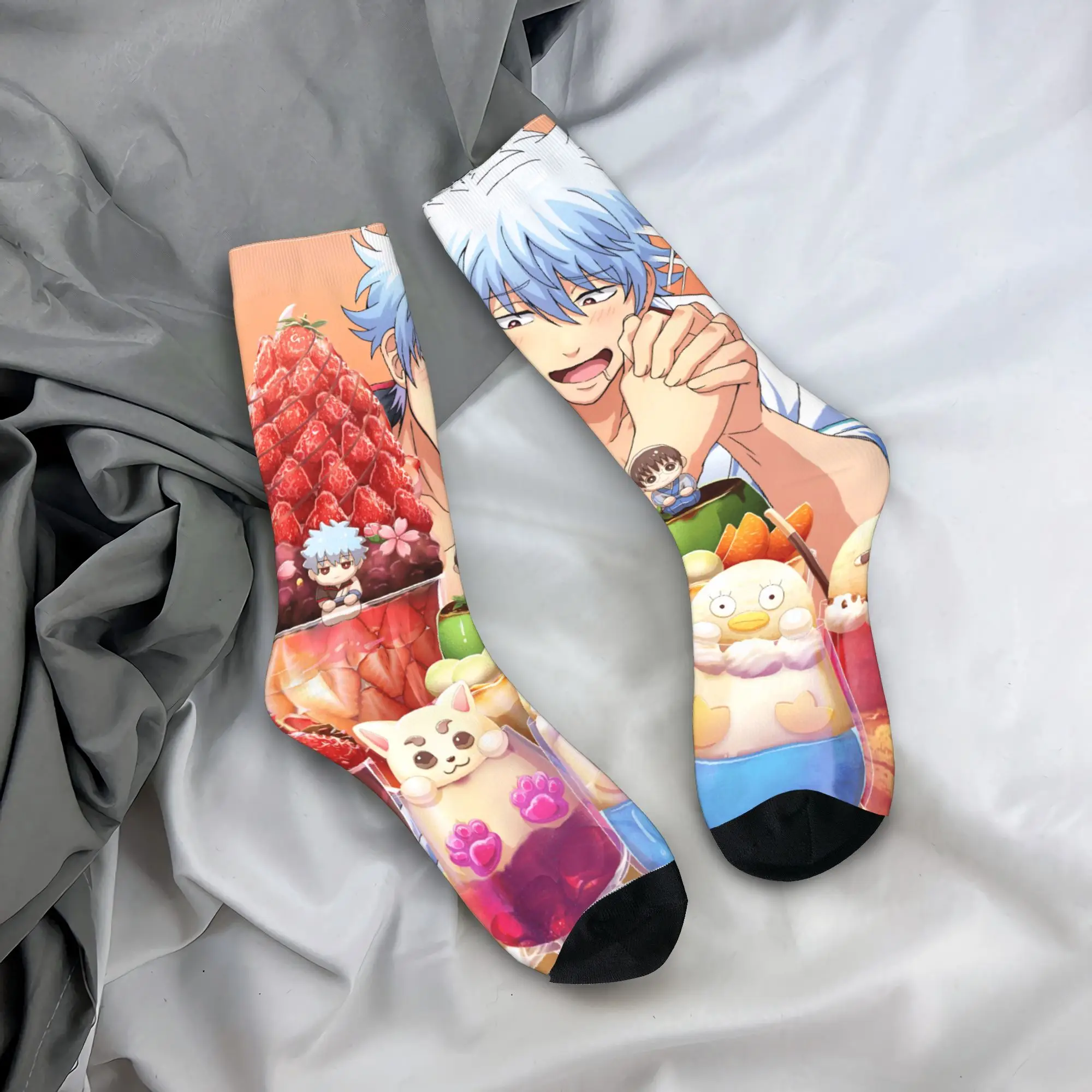 

GINTAMAs Socks Casual Stockings Autumn Anti Sweat Men Socks Soft Breathable Pattern Outdoor Sports Socks