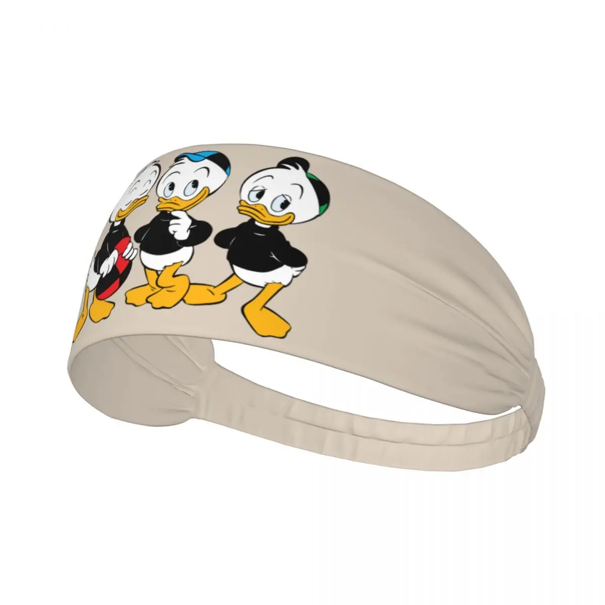 Custom Donald Duck Headband Men Women Non Slip Cartoon Anime Moisture Wicking Athletic Sweatband for Yoga