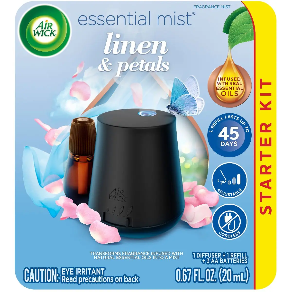 

Essential Mist Diffuser Kit - Linen - 0.67 fl oz/2ct
