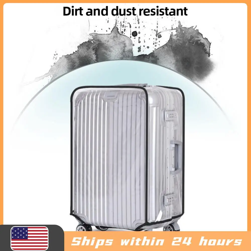 

Прозрачный защитный чехол для чемодана 20-30 дюймов, водонепроницаемый чехол для дорожного багажа на колесиках