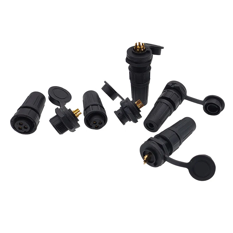 1Pcs Connector Plastic Waterproof Plug Socket IP67 PY07 Z108 Butt Connectors 2pin 3pin 4pin 5pin 6pin 7pin 8pins