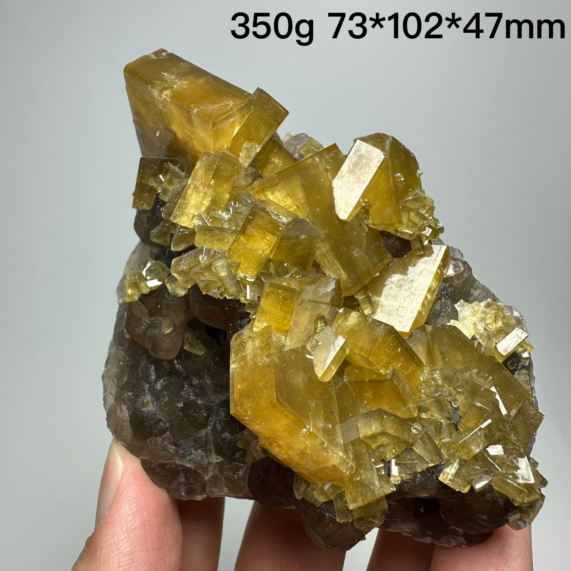 Natural Crystal Cluster jiangxi Yellow Barite Raw Mineral Specimen Quartz Rock Healing Stone Home Decor Gift
