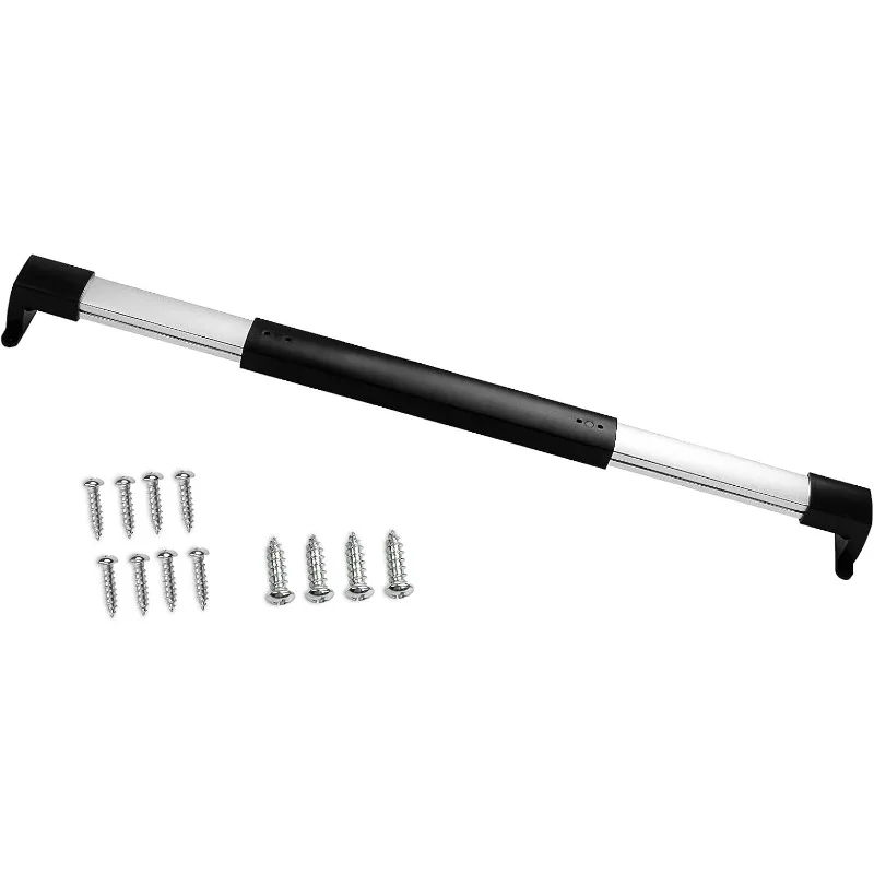 Black RV Screen Door Handle with Adjustable Telescopic Rod Suitable for RVs Campers Travel Trailers Etc 1PCS