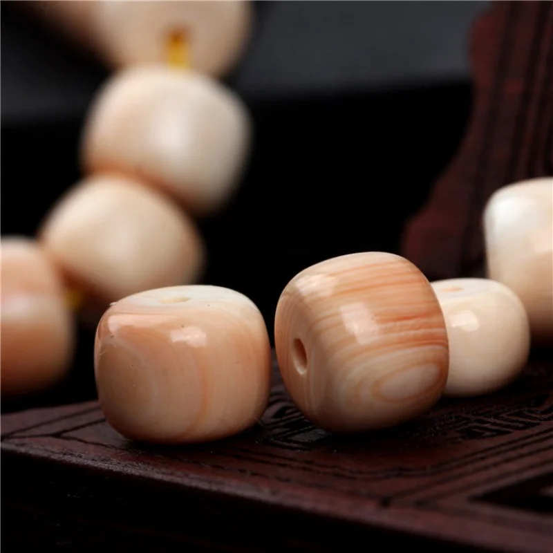 Scattered Beads Cypraecassis Rufa Old-Styled Bead Shell Spacer Beads 108 Pieces Xingyue Bodhi Accessories Matching