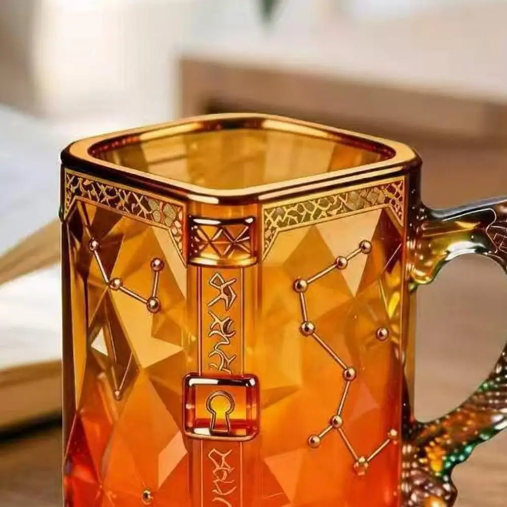 Constellation Mug Magic Constellation Glass Mug 330ml Zodiac Coffee Cup with Heat Reveal Design Starry Night Water for Home