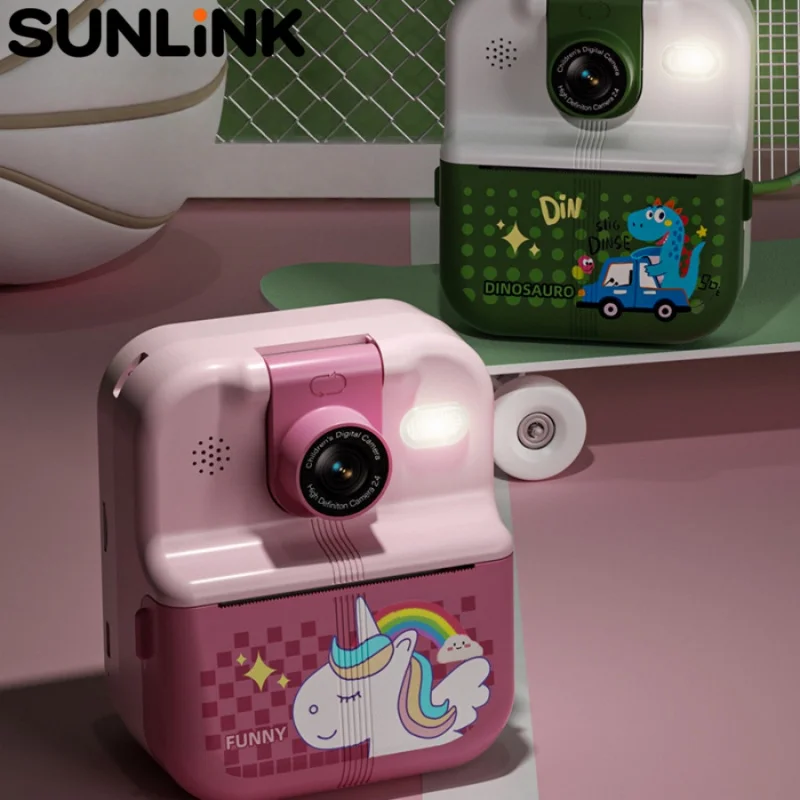 

Детская цифровая камера мгновенной печати HD, 1 шт., с функцией селфи, игровая консоль, музыкальный плеер, подарок на день рождения