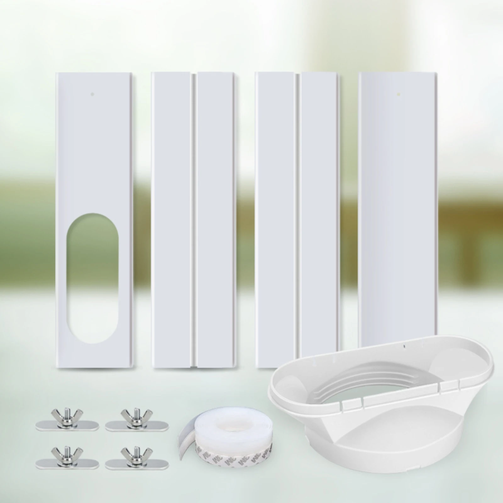 4 Pieces Portable Air Conditioner Window Kit Even Flat Surface Portable Air Conditioner Vent Kit