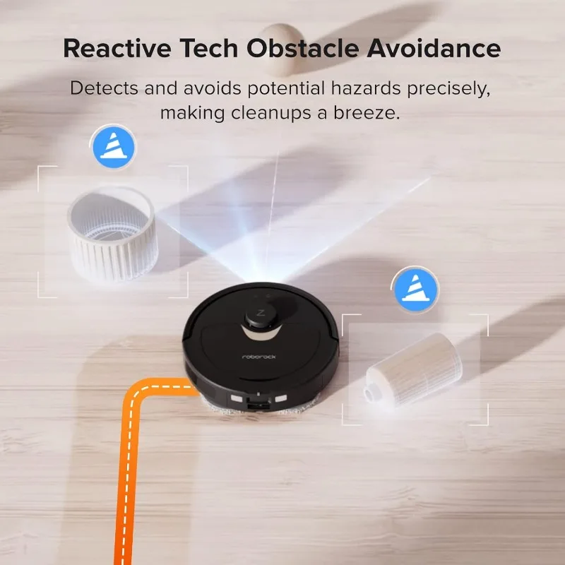 roborock Q Revo Robot Vacuum and Mop, Auto-Drying, Auto Mop Washing, Dual Spinning Mops, Auto Mop Lifting, Self-Refilling