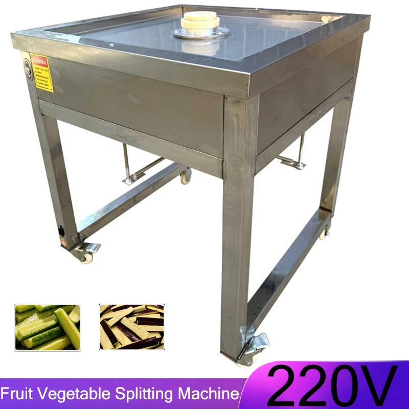 Passion Fruit 4 Petal Electric Stainless Steel Vegetable Splitting Machine for Fruits Vegetables Ginseng
