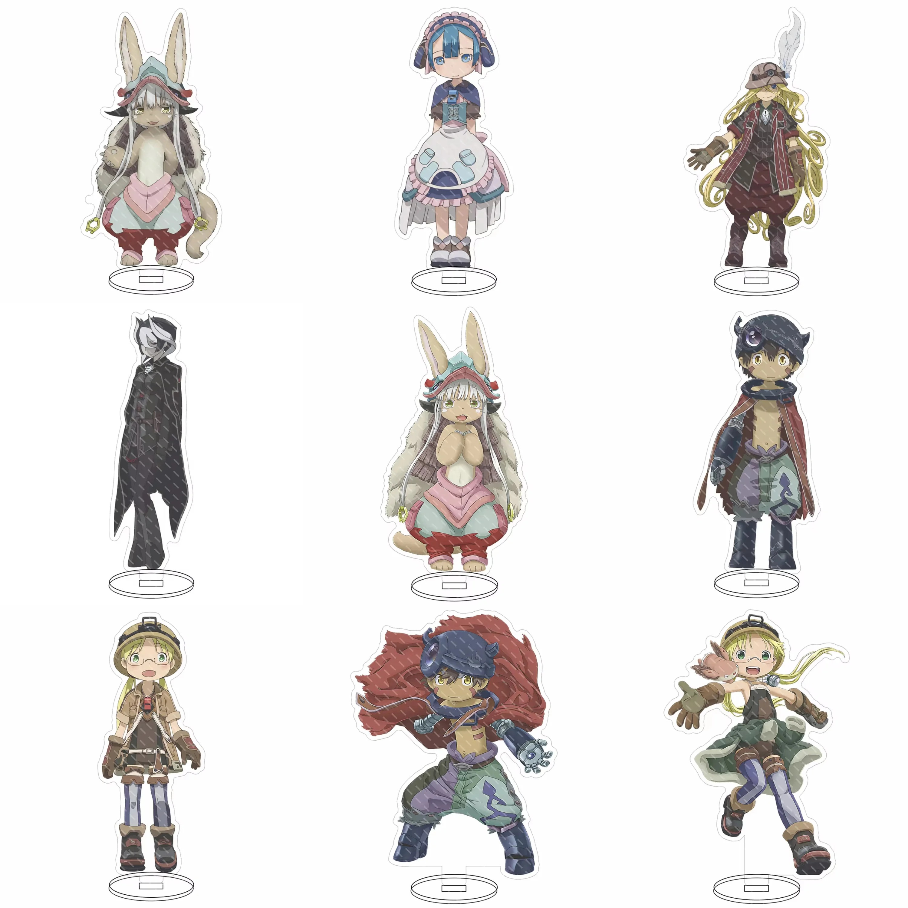 Made In Abyss Anime Acrylic Stand Model Figures Riko Nanachi Cosplay Creative Model Plate Desk Decor Cute Standing Sign Gifts