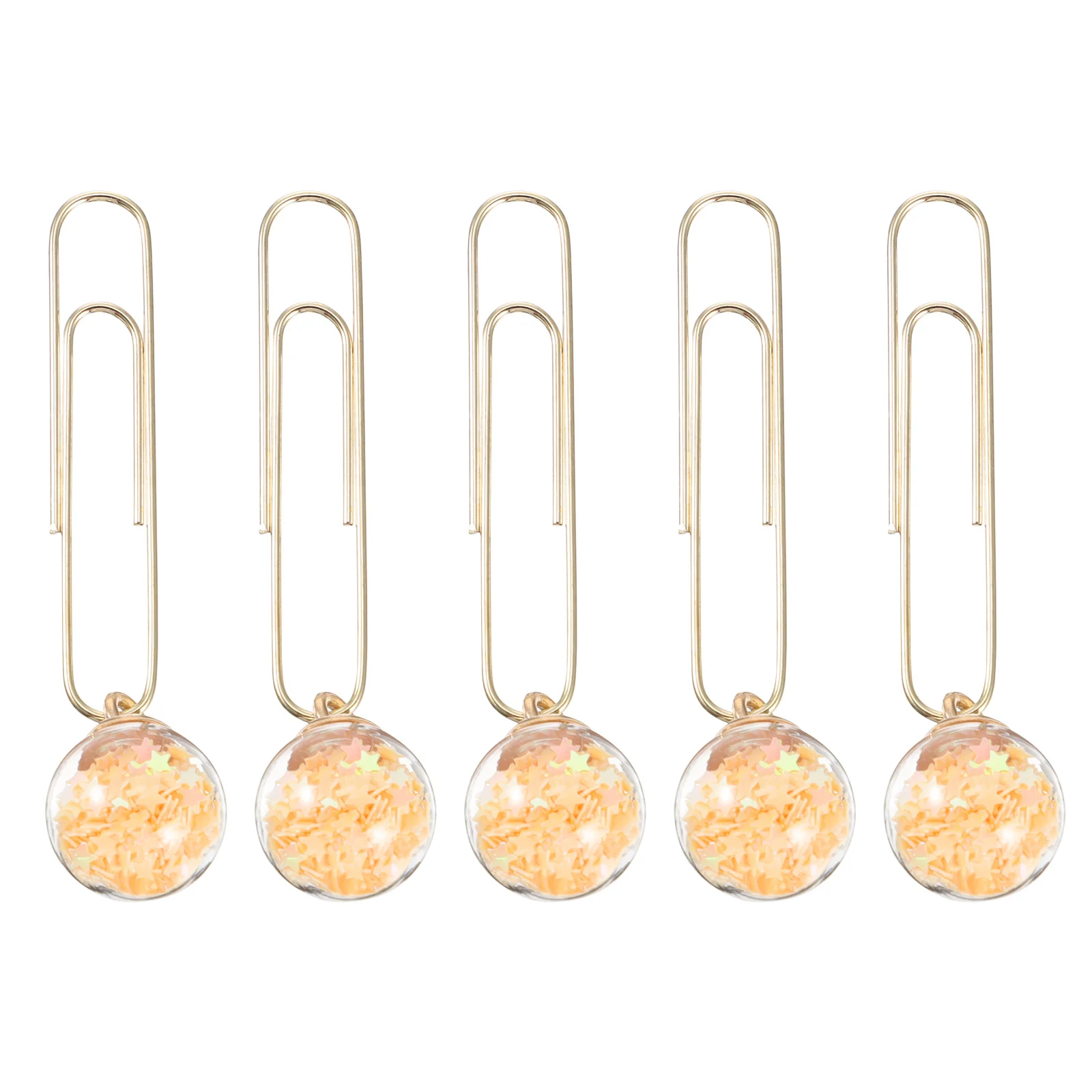 

5 Pcs Zinc Alloy Paper Clips Safe Design Strong Hold Non Scratch Office School Supplies Metal Bookmarks Document Photo