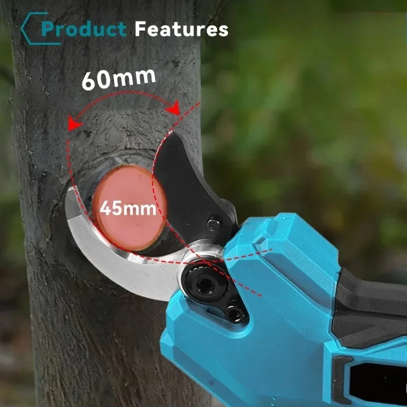 Makita 18V Battery Compatible Makita Brushless Electric Pruning Shears Cordless High Power Garden Branch Cutter Tool view 2