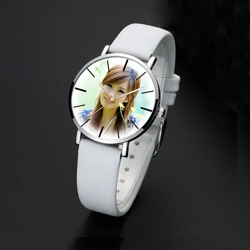 A3304 DIY Watch Gift Quartz Wrist Watches For Lover\'s Men Women Children Photo Printing Picture Installed Wristwatch Customized