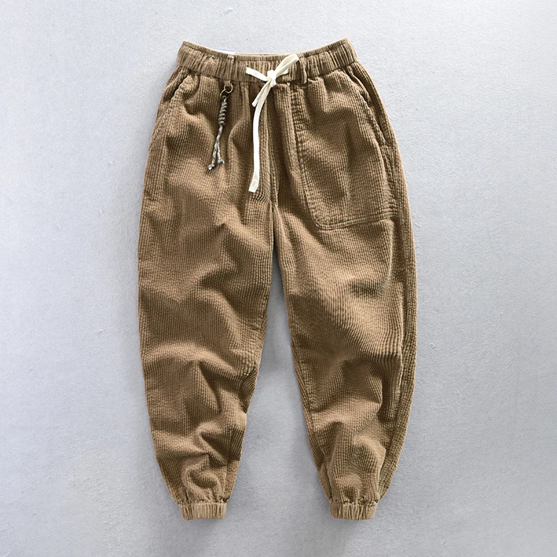 

Mens Cargo Pants Cotton Soft Men's Autumn Corduroy Casual Pants New Work Pants Winter Trousers Man Clothes Fashion