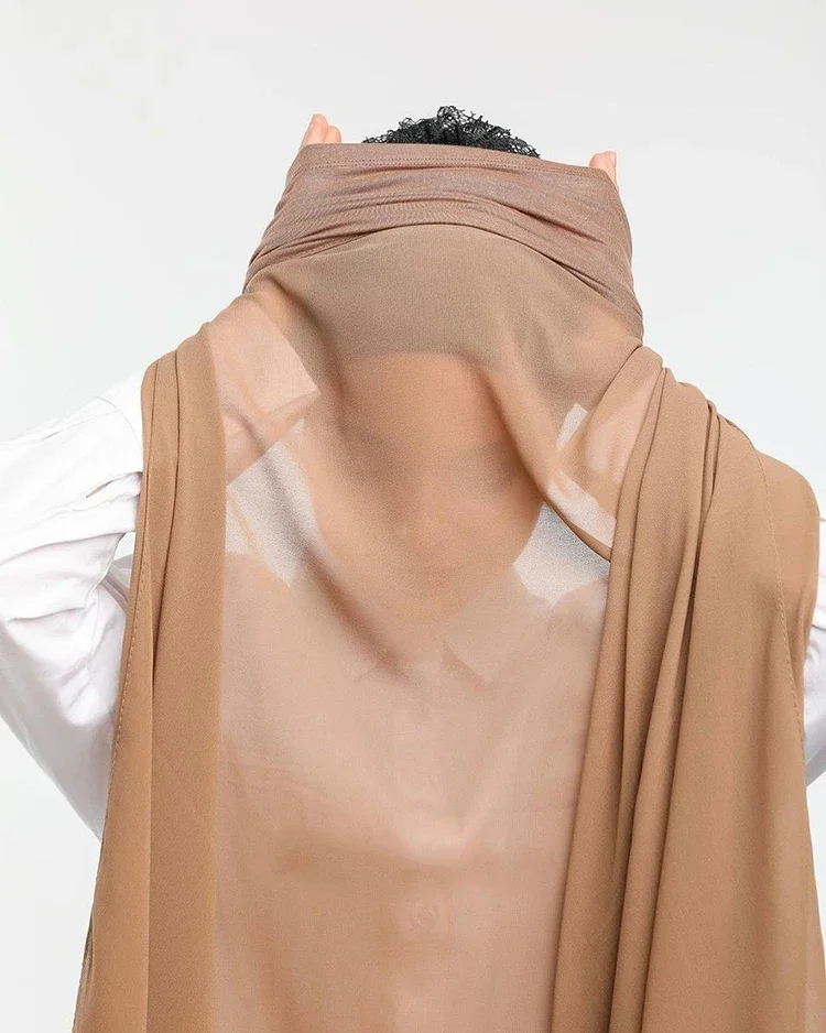 Hijab islâmico muçulmano com boné para mulheres, lenço de chiffon liso, turbante feminino, lenço na cabeça, hijabs instantâneos, jersey hijabs, véu