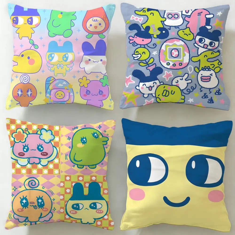 Kissenbezug der Marke Classic Toy Brand Tamagotchi, weicher und leicht zu waschender Kissenbezug – vielseitig einsetzbar für Couch, Bett, Reisen und Büro