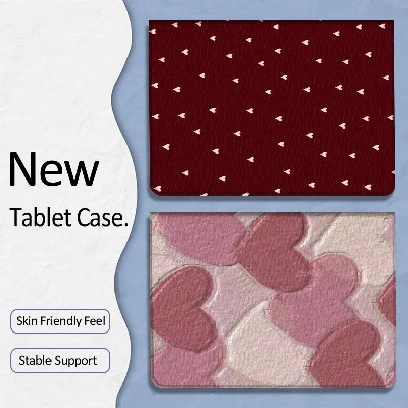 

Creative Color Love Heart Art For Xiaoxin Lenovo Tab P12 Extreme Legion Y900 Idea Pro GT 12.1 2025 Foldable Tablet Case Gift