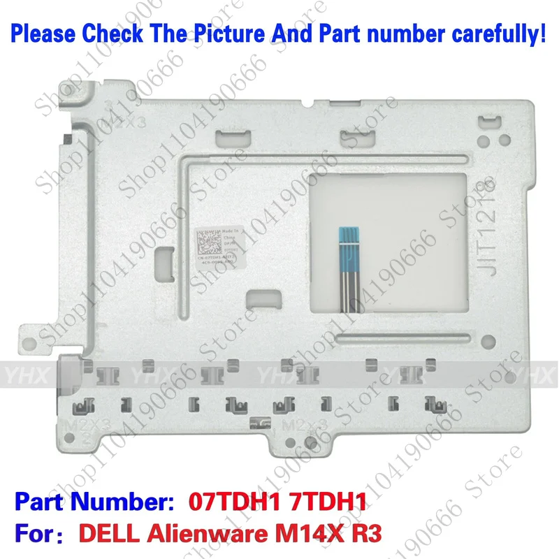 Nowa ramka przycisku touchpada do DELL Alienware M14X R3, numer części 07TDH1 7TDH1.