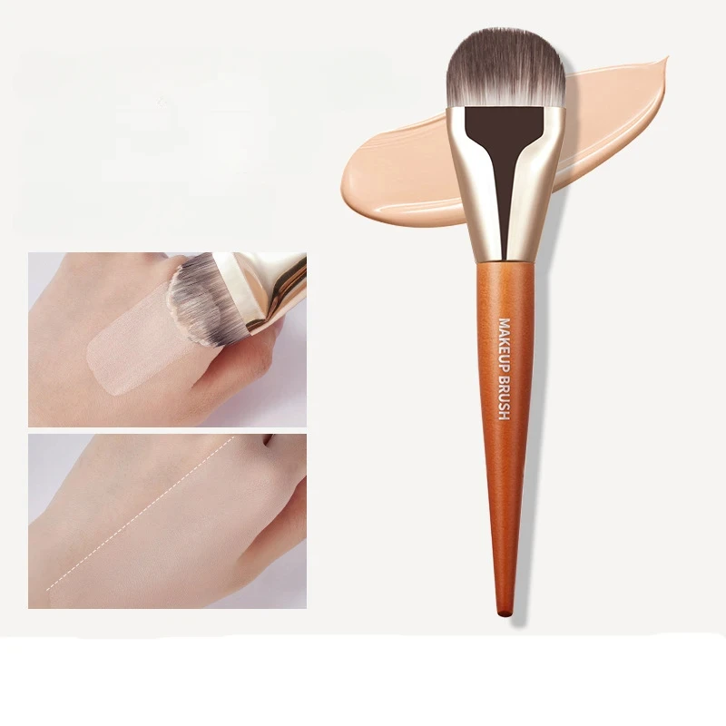 Brochas de maquillaje con forma de lengua, brocha profesional, Base líquida, corrector, Base facial, herramientas de belleza