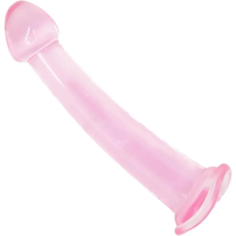 Elastic Jelly Toy with Tapered Shaft Bubble Tip Hands-free Suction Cup Anal Expansion Device Back Court Bead Plug G-spot Adult