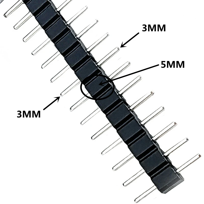 10 قطعة 2.54 مللي متر 5p 10 p 20p 40 دبوس ذكر صف واحد رأس الدبوس Strip1 * 5P 1*10P 1*20P 1*40P 11.5 مللي متر ذكر رأس الدبوس موصل النحاس