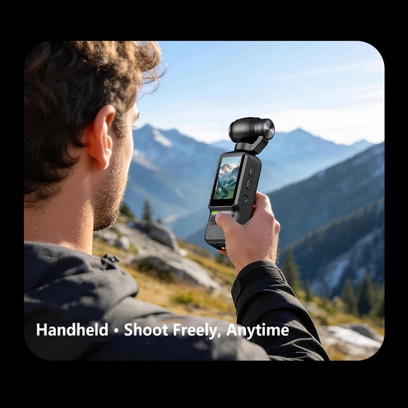 OnePlus HD 4K Pocket-Kamera, Handbuch, 90-180-Grad-Drehung für YouTube-Vlogs, Videoaufnahmen, Aufzeichnung des Lebens, Handheld-Actionkamera – Detail 9