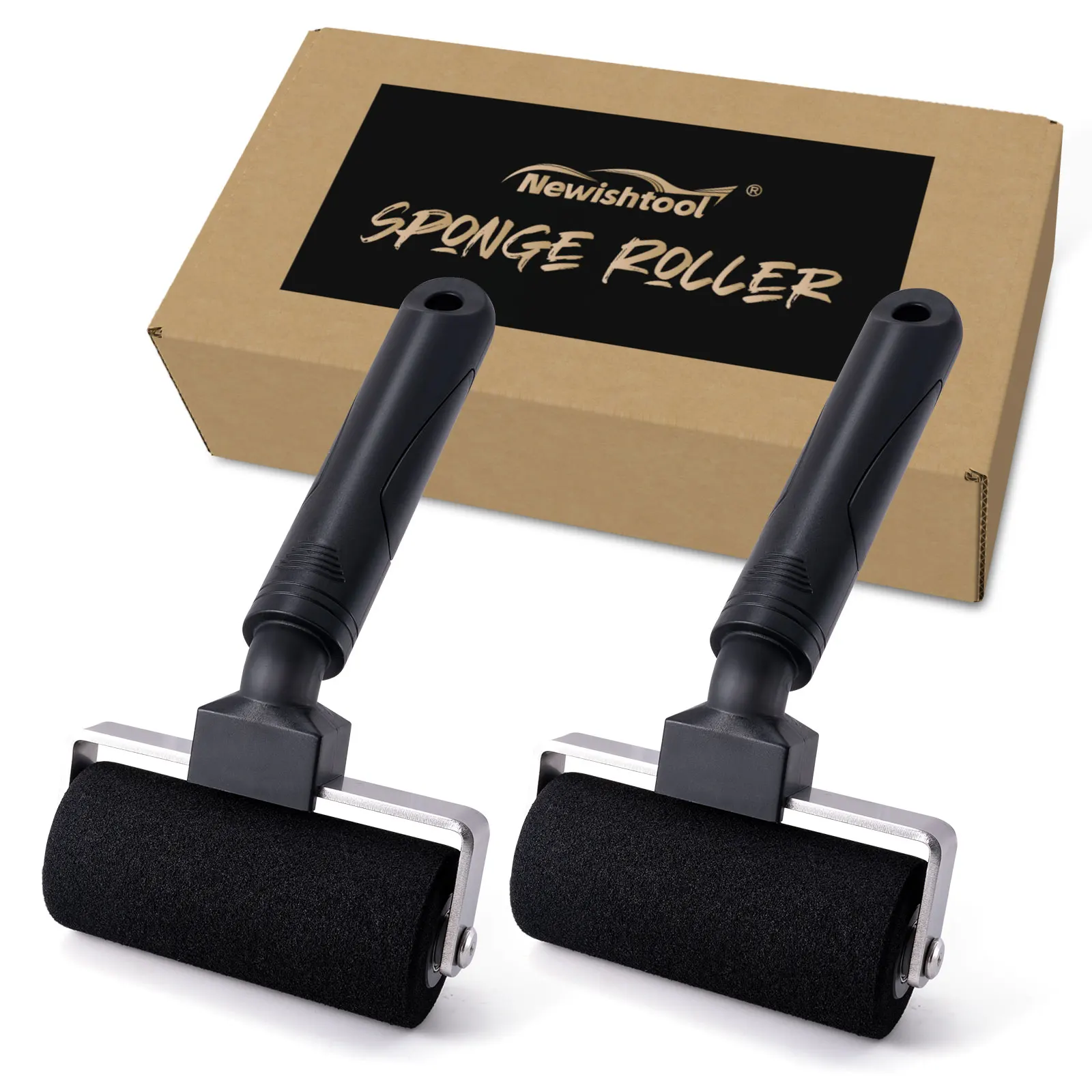 FOSHIO Auto-Vinylfolien-Presswalze mit Griff, Weiche Gummi/Schwamm-Rolle für Carbon-Lackfolien, Aufkleber, Tapeten und Bastelarbeiten – Detail 22