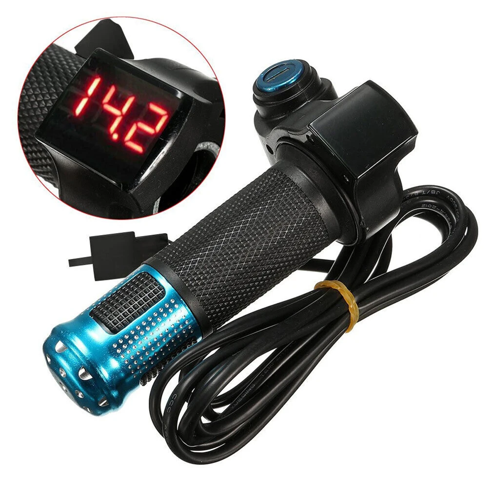 E-Bike スロットルグリップ Ebike ハンドルバー ツイストスロットルグリップ LCD ディスプレイ スロットルグリップ 新品 高品質 新入荷