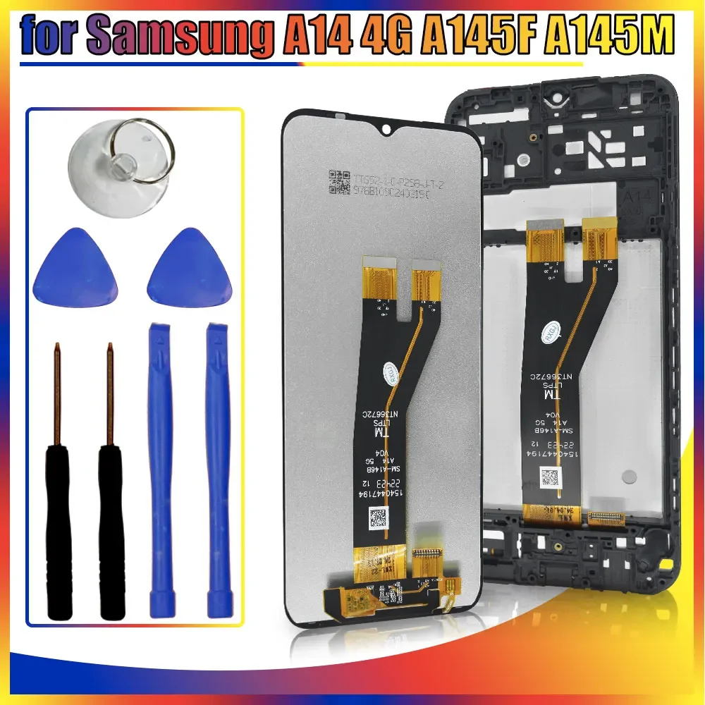 

6.6'' A145 LCD for Samsung Galaxy A14 4G LCD Display Touch Screen Digitizer Replacement for Samsung A145 A145M A145F LCD Display