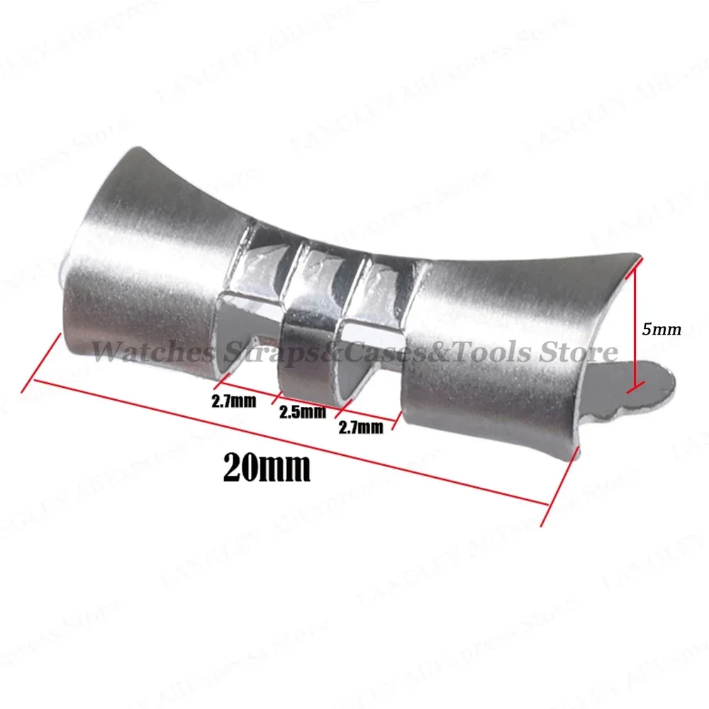 Curved End Link for Seiko SKX009 SKX007 for Jubilee for Oyster Band Connector for Rolex Stainless Steel Adapter 2pcs 20mm 22mm