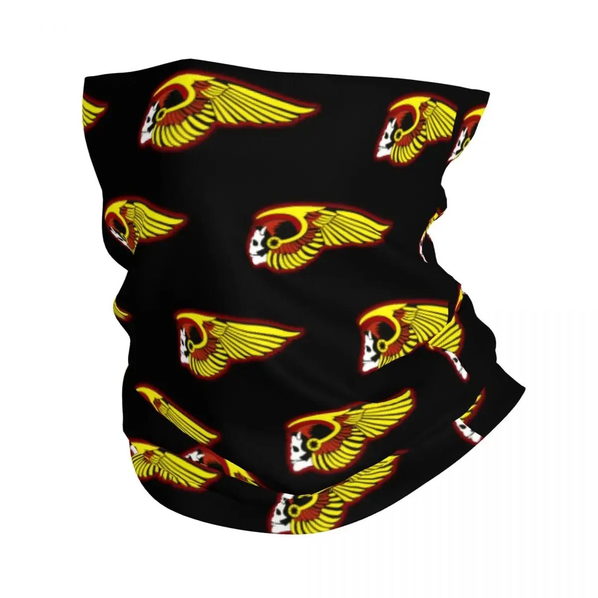 Hells Angels Logo Bandana Neck Gaiter Printed Wrap Scarf Multi-use Balaclava Cycling For Men Women Adult Breathable