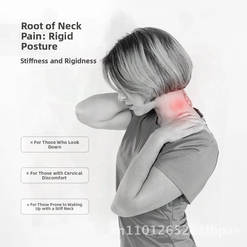 

Full Buckwheat Pillow for Single Person Removable Washable Cotton Cover Sleep Aid High Cervical Spine Support Neck Pillow Light