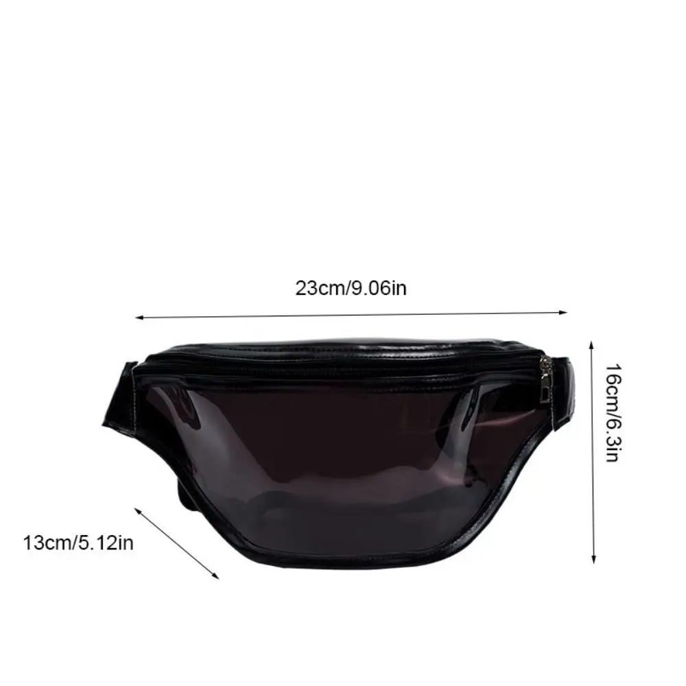Women Pvc Waterproof Travel Pack Waist Bag Men Transparent Bag Fashion Simple Chest Waist Bag Travel Phone Bag Fanny Hip Pockets