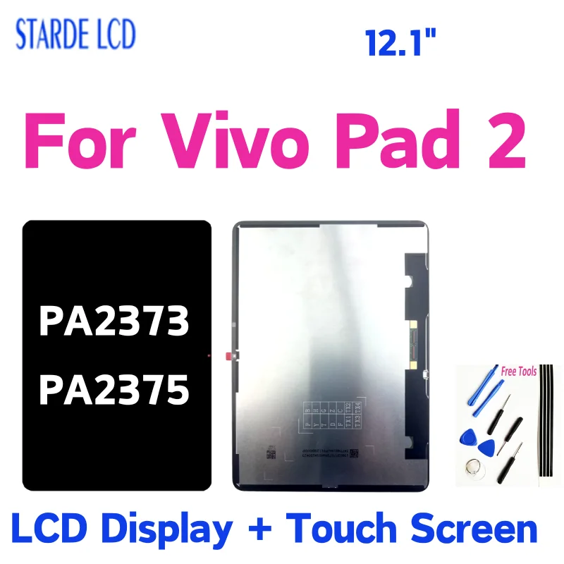 

12.1'' For Vivo Pad 2 LCD Display Touch Screen Digitizer Assembly Tablet For Vivo Pad 2 PA2373 PA2375 Replacement Repair Parts