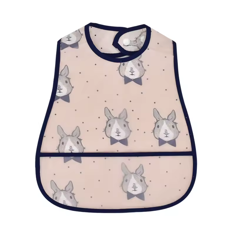 2023New Cartoon Pattern EVA Waterproof Pocket Lunch Feeding Bibs Adjustable Baby Bibs Cute Children Baby Apron Kids Burp Cloths - Image 21