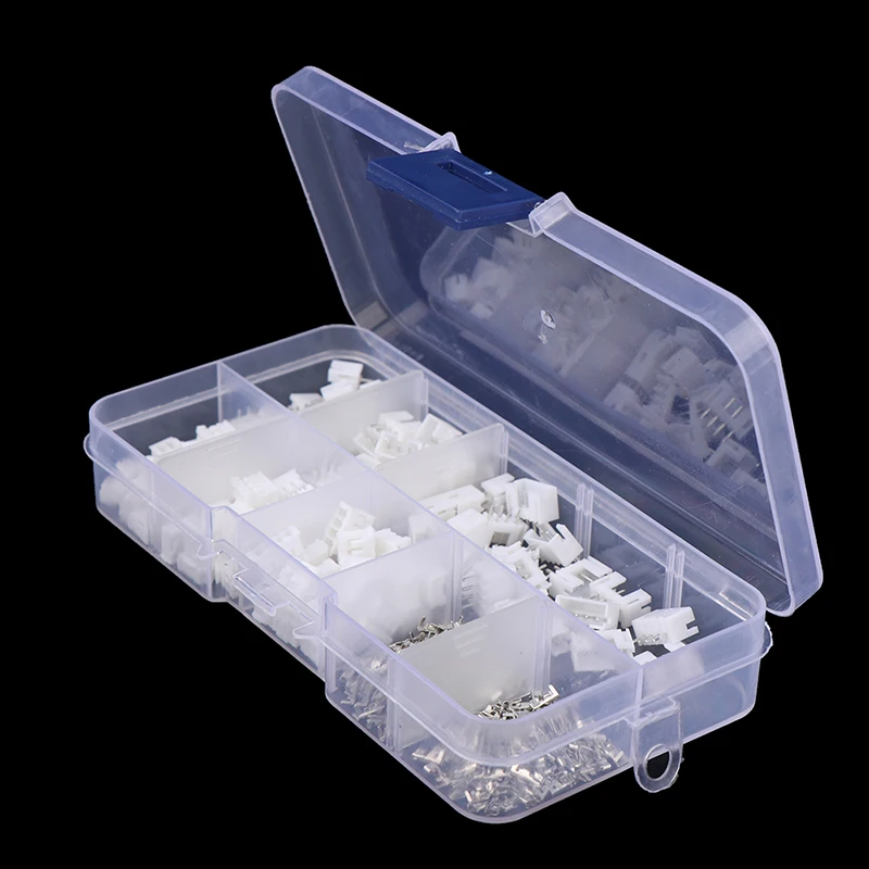 300 Stück PH2.0 2P 3P 4-poliger 2,0-mm-Rasterklemmen-Kit JST-Drahtverbinder-Adapter