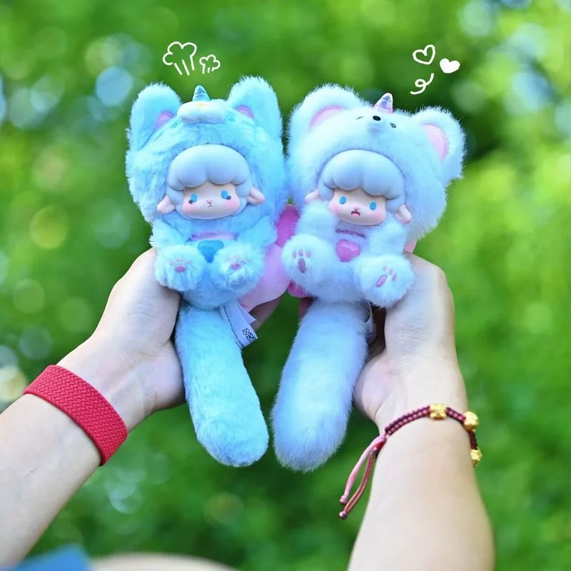 

Аутентичные катящиеся овцы, Союз животных, милая серия, слепая коробка, милый рюкзак, подвесное украшение, большой хвост, кавайный орнамент, подарки