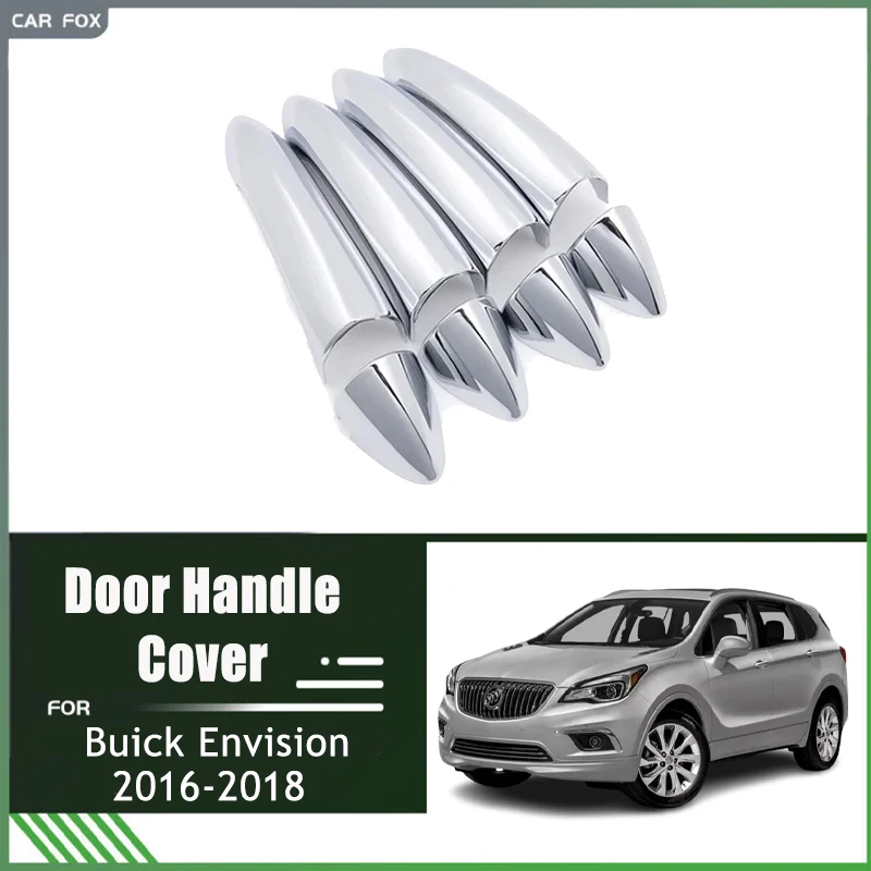 

Chrome Door Handle Cover Trim for Buick Envision 2016-2018 Luxurious ABS Car Accessories Carbon Fiber Trim Set Sticker Styling