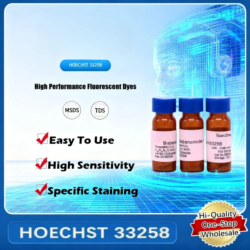 Hoechst 33258 Fluorescent Dye For Cell Biology And Nucleic Acid Staining In Laboratory Applications Original Product