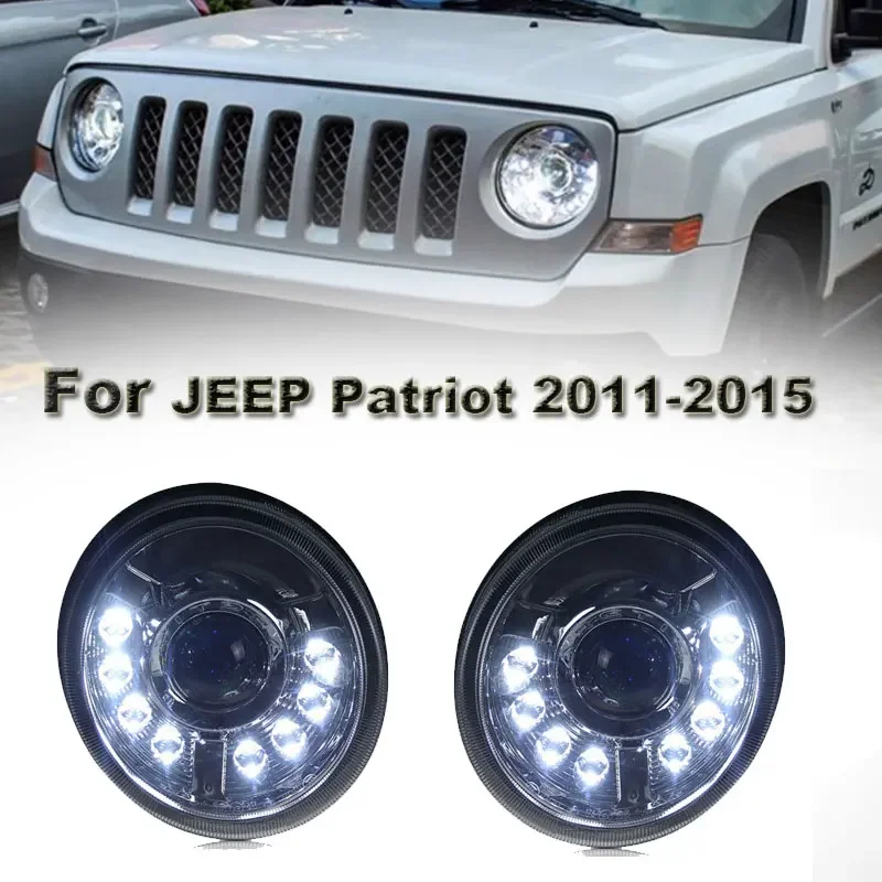 LED Headlight for Jeep Patriot 2011-2015 Headlights DRL Turn Signal High Beam Angel Eye Projector Lens