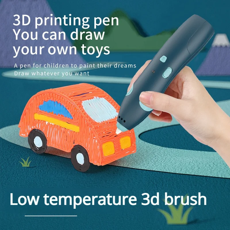 Low-Temperature 3D Wireless Printing Pen Electronic 3D Printing Pen 3D Graffiti Tool Intelligent Toy Christmas Birthday Gift
